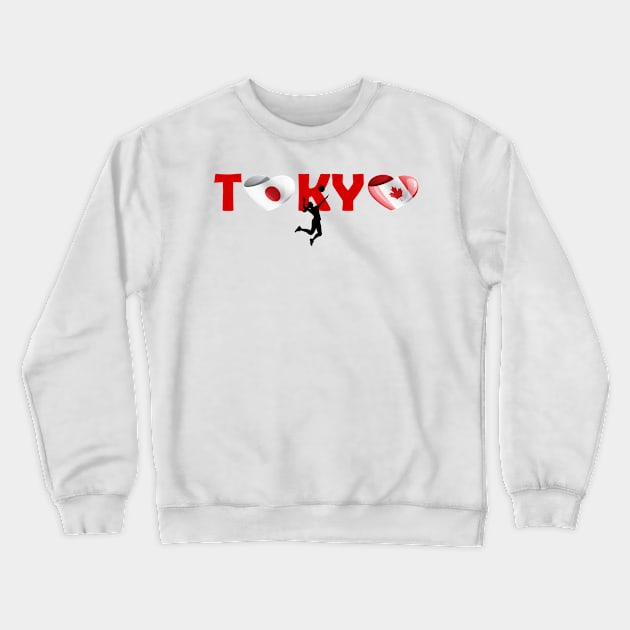 Sports games in Tokyo: Volleyball team from Canada (CA) Crewneck Sweatshirt by ArtDesignDE